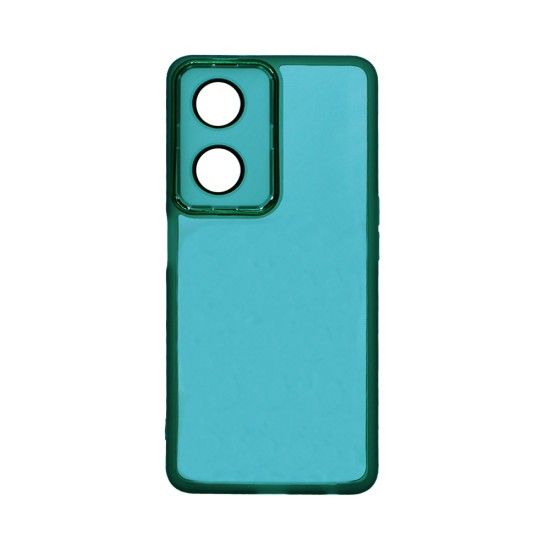 Transparent Silicone Case with Camera shield for Oppo A98 5G/F23 5G Green